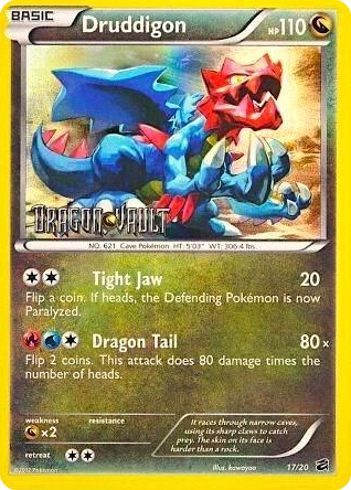 0017 Druddigon - 17/20 (Dragon Vault) Promo Blister Exclusives