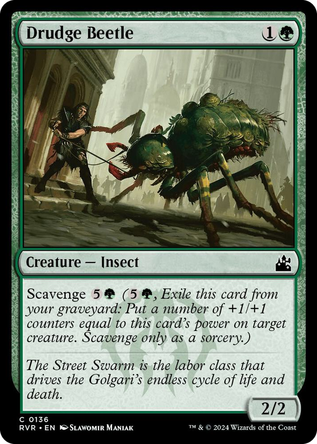 0136 Drudge Beetle C Ravnica Remastered