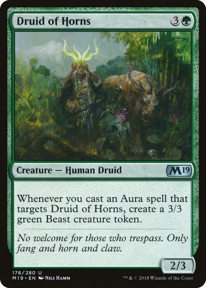0176 Druid of Horns U Core Set 2019