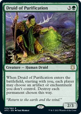 0039 Druid of Purification R Commander: Adventures in the Forgotten Realms