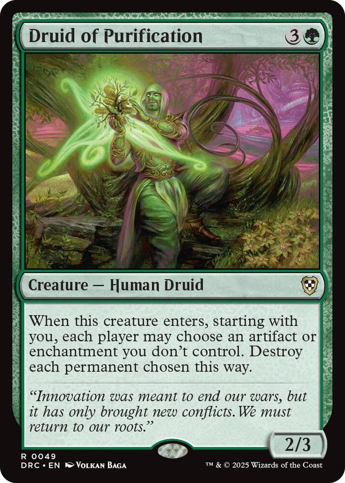 0049 Druid of Purification R Commander: Aetherdrift