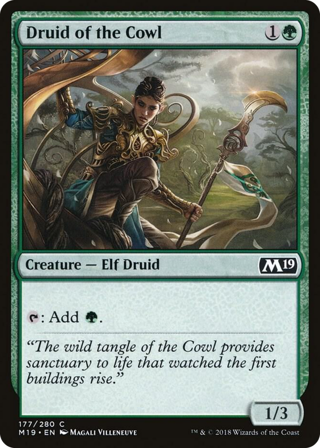 0177 Druid of the Cowl C Core Set 2019