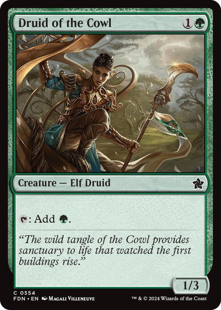 0554 Druid of the Cowl C Foundations