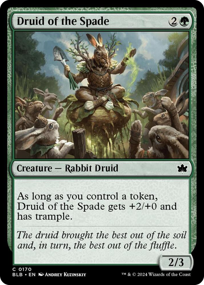0170 Druid of the Spade C Bloomburrow