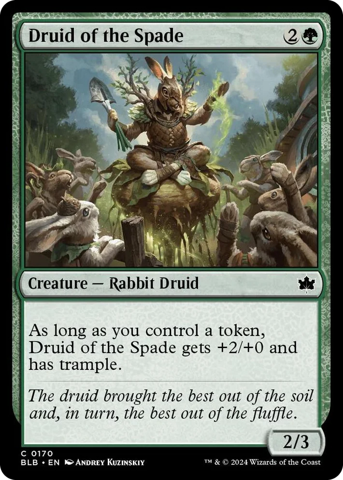 0170 Druid of the Spade C Bloomburrow