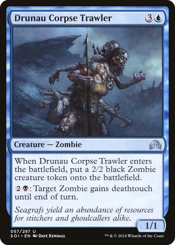 Drunau Corpse Trawler #57 U - Shadows over Innistrad Pokemon card