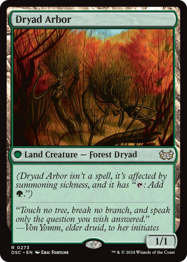 0273 Dryad Arbor R Commander: Duskmourn: House of Horror