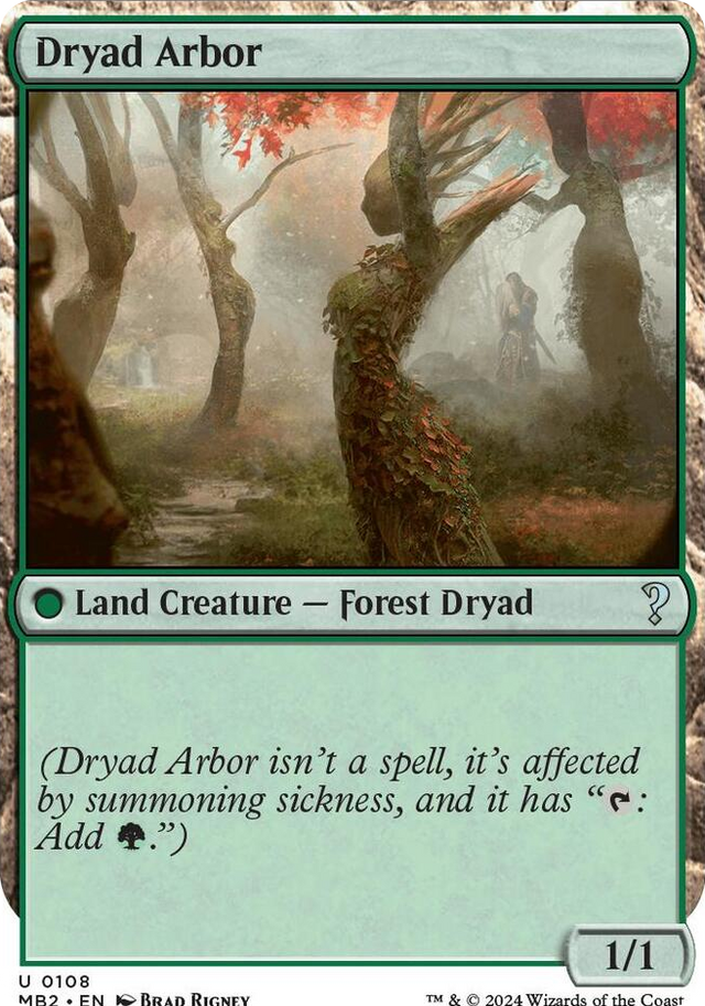 0108 Dryad Arbor (White Border) U Mystery Booster 2