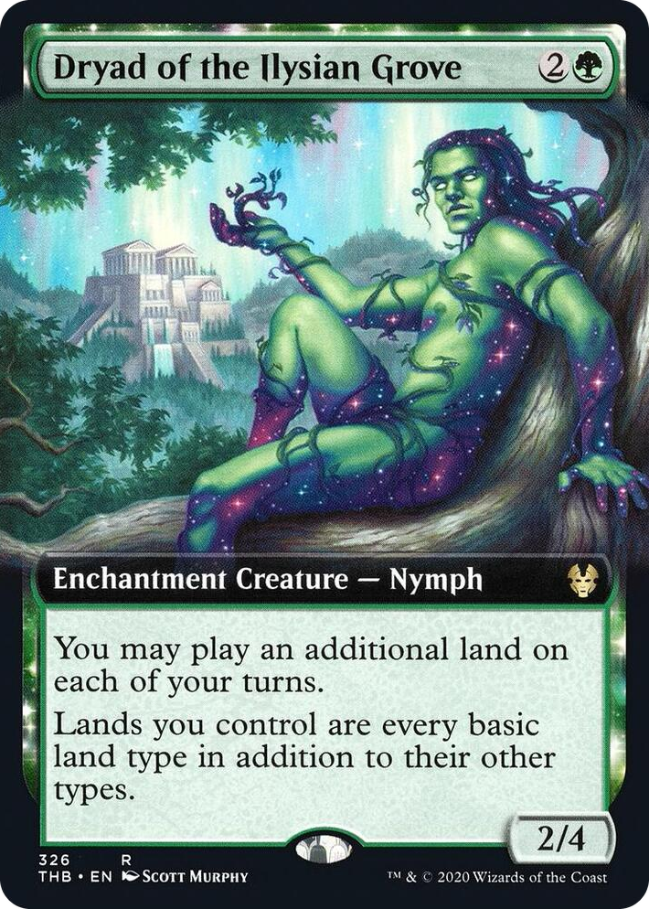0326 Dryad of the Ilysian Grove (Extended Art) R Theros Beyond Death