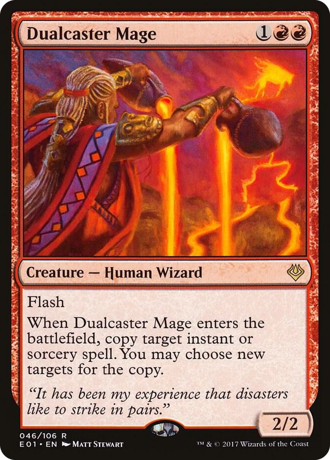 Dualcaster Mage #46 R - Archenemy: Nicol Bolas Pokemon card