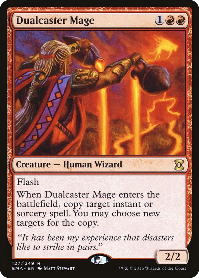 Dualcaster Mage #127 R - Eternal Masters Pokemon card