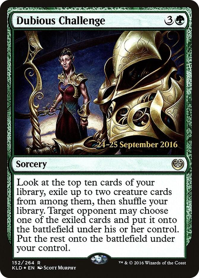 0152 Dubious Challenge R Prerelease Cards