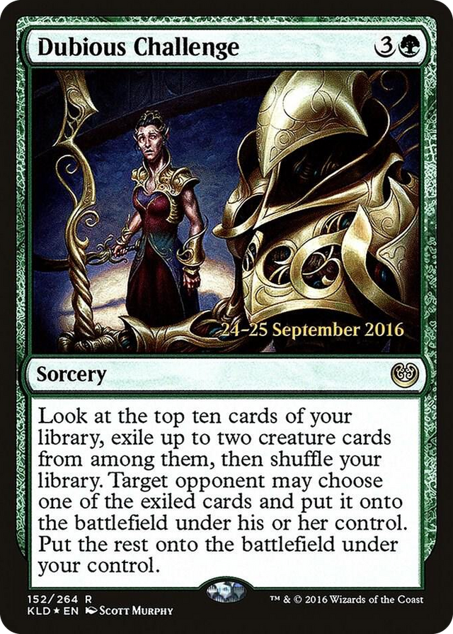 0152 Dubious Challenge R Prerelease Cards