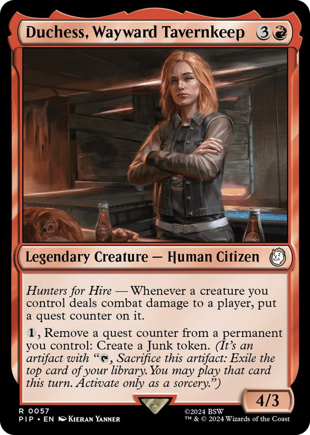 0057 Duchess, Wayward Tavernkeep R Universes Beyond: Fallout