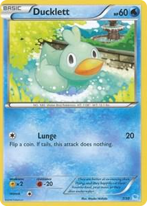 0024 Ducklett (24) Common XY Trainer Kit: Pikachu Libre & Suicune