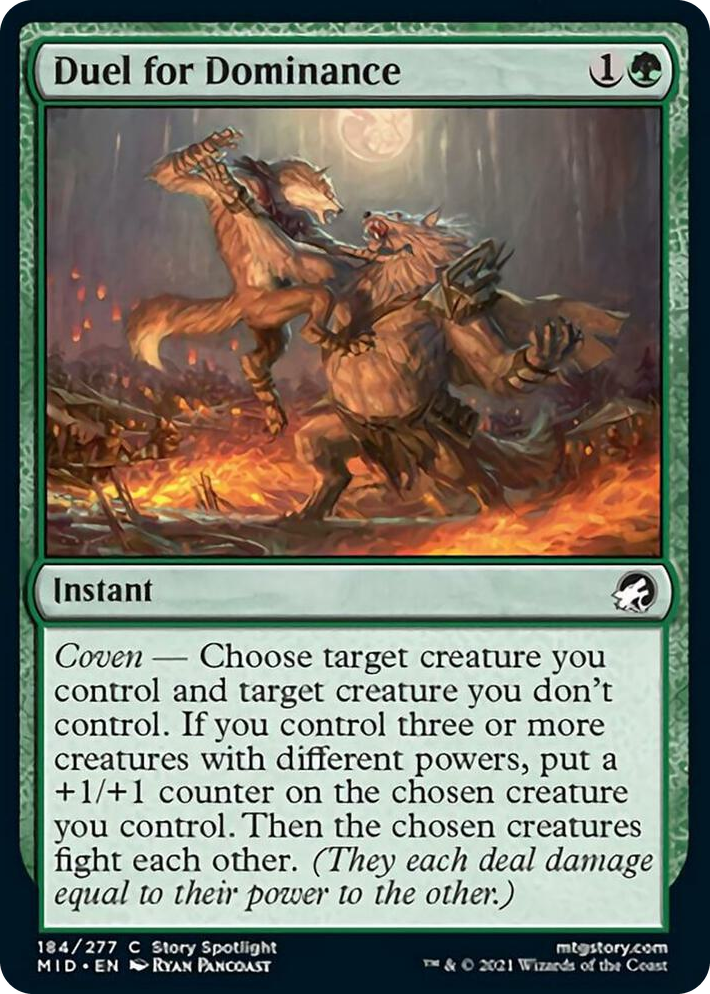 0184 Duel for Dominance C Innistrad: Midnight Hunt