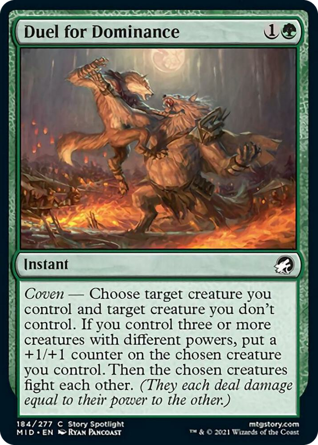 0184 Duel for Dominance C Innistrad: Midnight Hunt