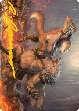 0051 Duel for Dominance Art Card (Gold-Stamped Signature) S Art Series: Innistrad: Midnight Hunt