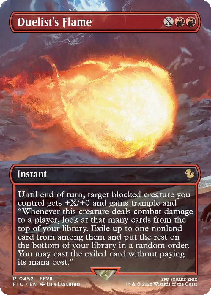 0452 Duelist's Flame (Borderless) R Commander: FINAL FANTASY