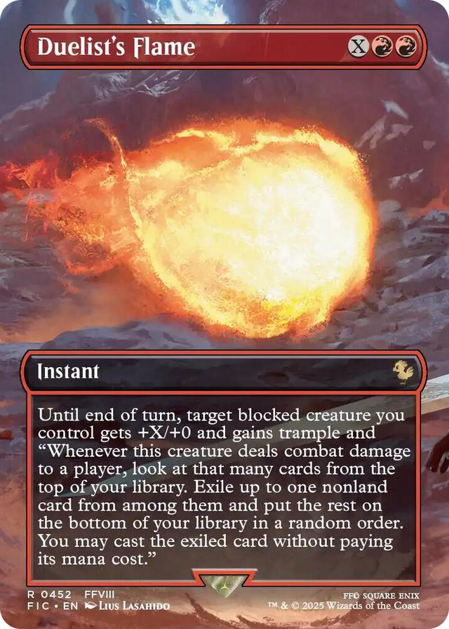 0452 Duelist's Flame (Borderless) R Commander: FINAL FANTASY