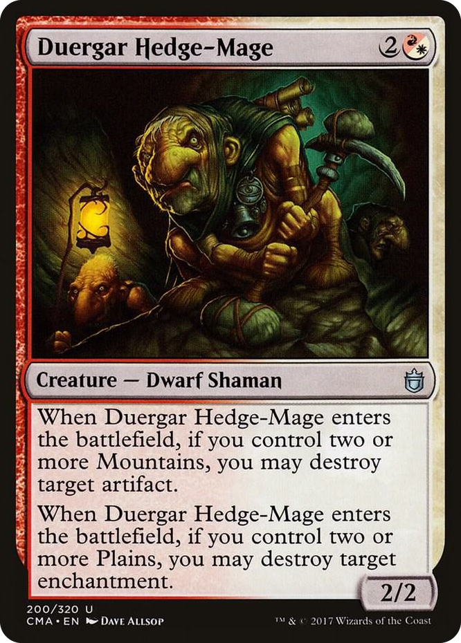 Duergar Hedge-Mage #200 U - Commander Anthology Pokemon card