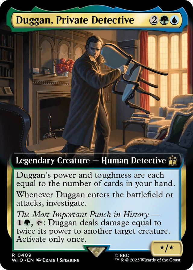 0409 Duggan, Private Detective (Extended Art) R Universes Beyond: Doctor Who