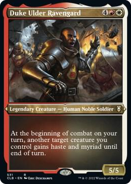 Duke Ulder Ravengard (Foil Etched) #531 R - Commander Legends: Battle for Baldur's Gate Pokemon card