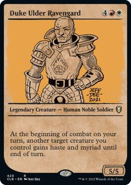 Duke Ulder Ravengard (Showcase) #420 R - Commander Legends: Battle for Baldur's Gate Pokemon card