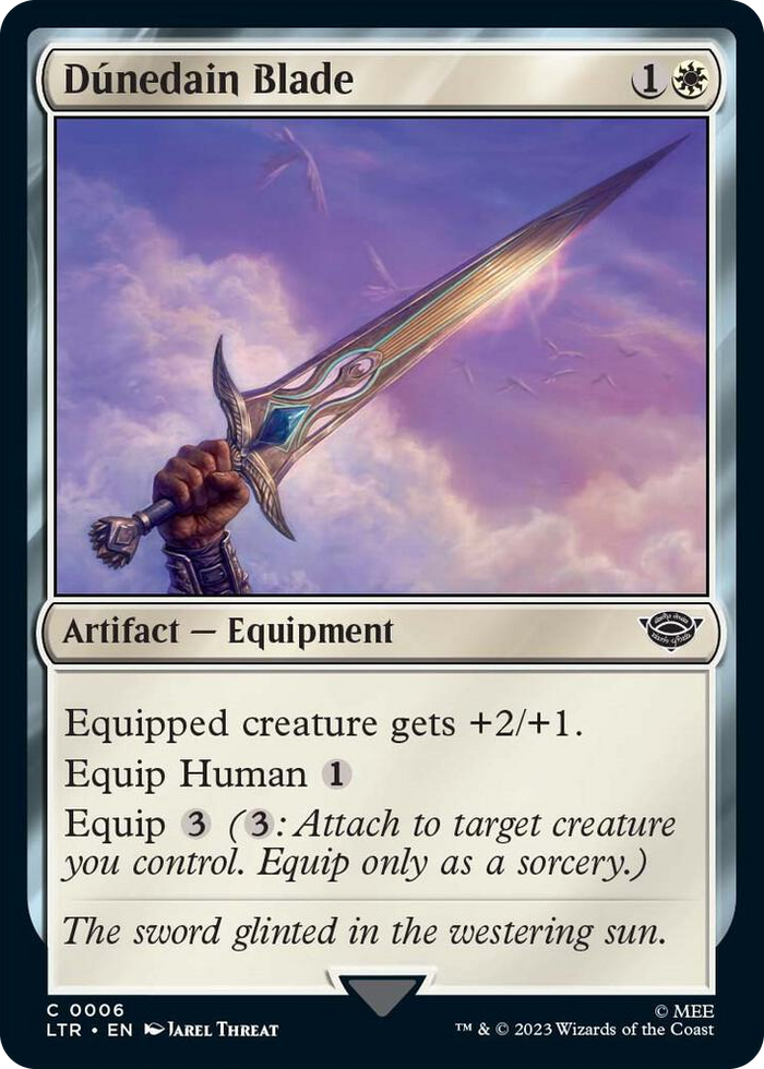 Dunedain Blade #6 C - Universes Beyond: The Lord of the Rings: Tales of Middle-earth Pokemon card