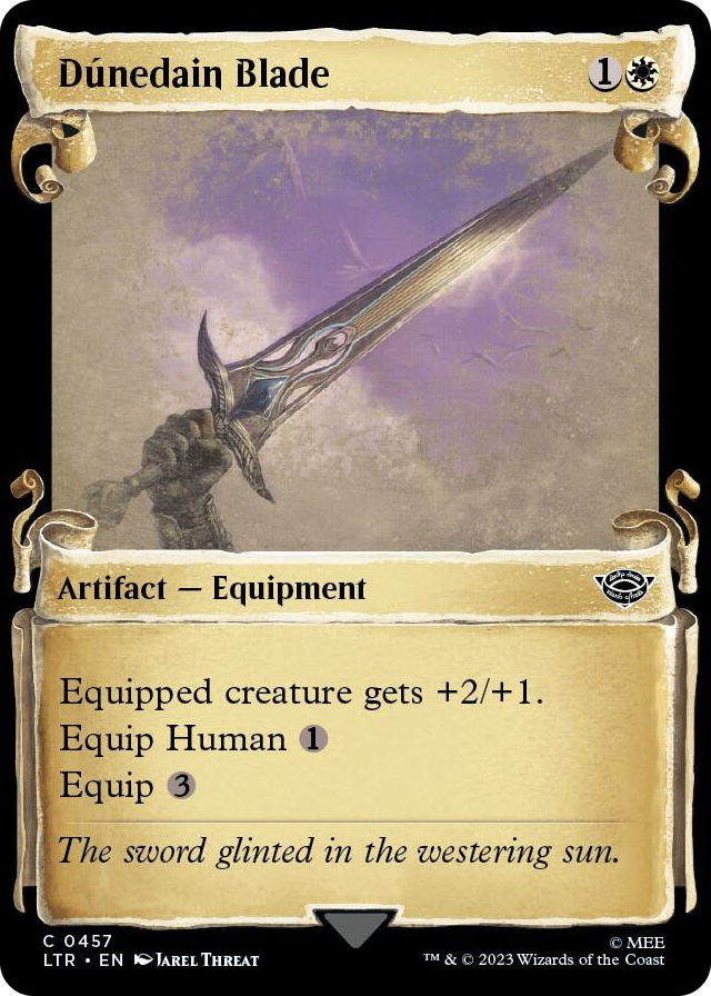 Dunedain Blade (Showcase Scrolls) #457 C - Universes Beyond: The Lord of the Rings: Tales of Middle-earth Pokemon card
