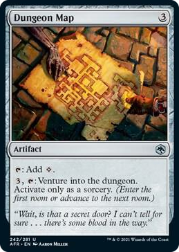 0242 Dungeon Map U Adventures in the Forgotten Realms
