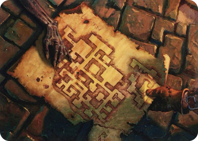 0057 Dungeon Map Art Card S Art Series: Adventures in the Forgotten Realms