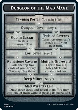 0020 Dungeon of the Mad Mage // Lost Mine of Phandelver Double-Sided Token T Adventures in the Forgotten Realms