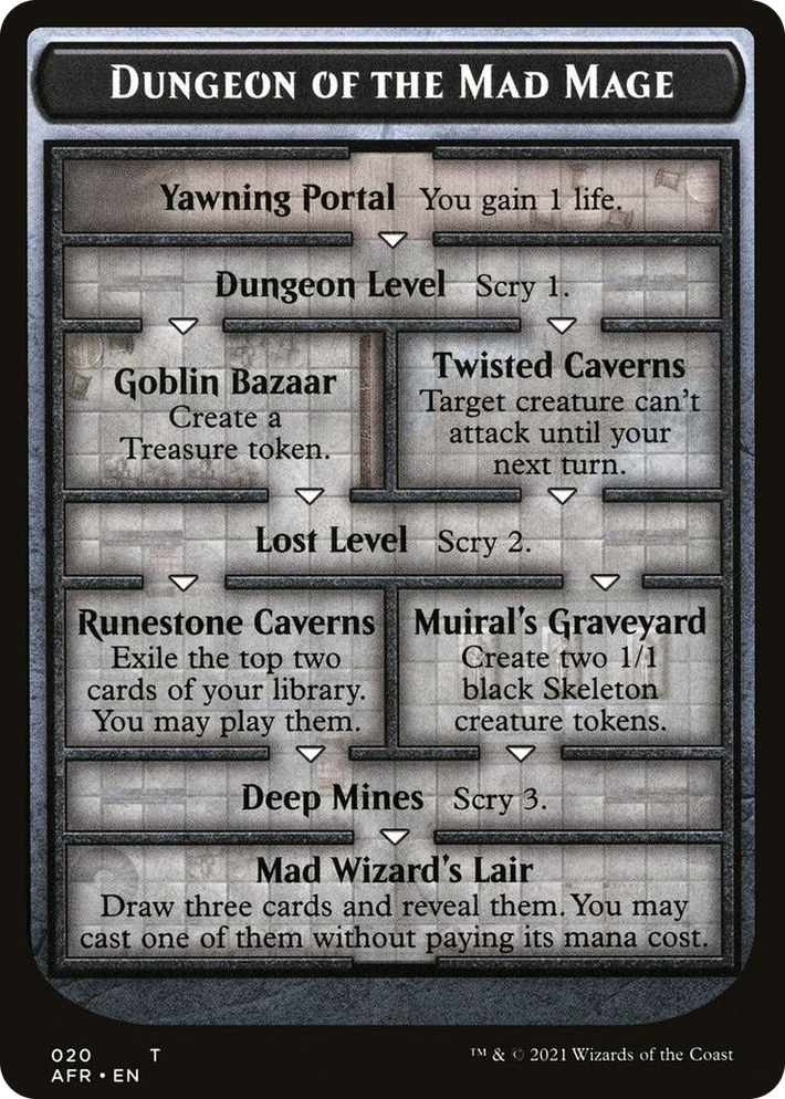 0020 Dungeon of the Mad Mage // Tomb of Annihilation Double-Sided Token T Adventures in the Forgotten Realms