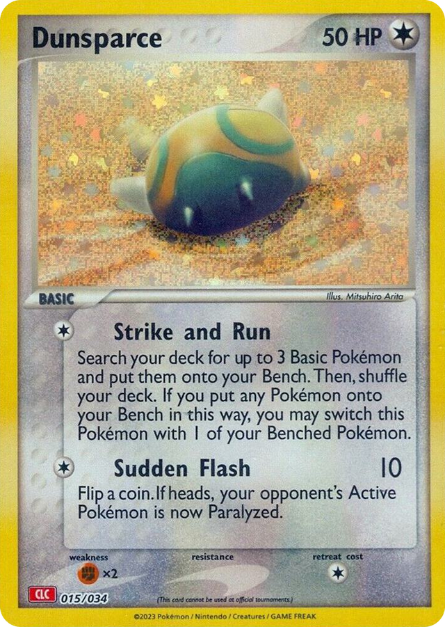 0015 Dunsparce Classic Collection Trading Card Game Classic