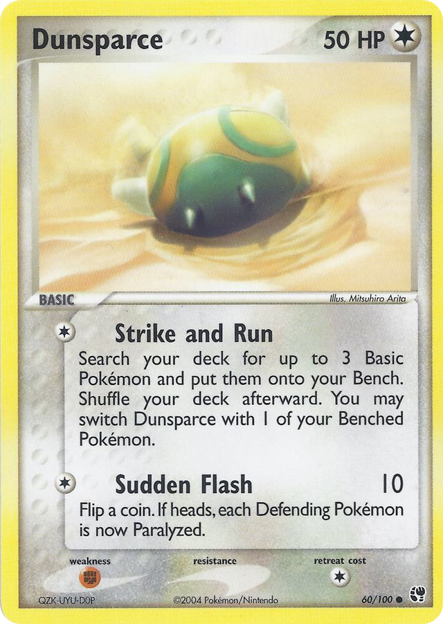 0060 Dunsparce Common EX Battle Stadium
