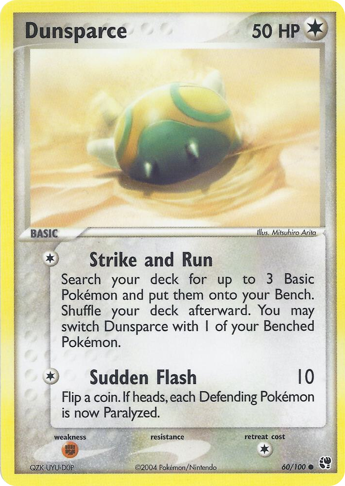 0060 Dunsparce Common EX Battle Stadium