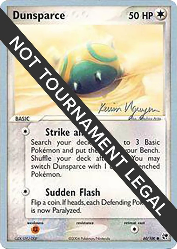 0060 Dunsparce - 2004 (Kevin Nguyen) Common World Championship Decks