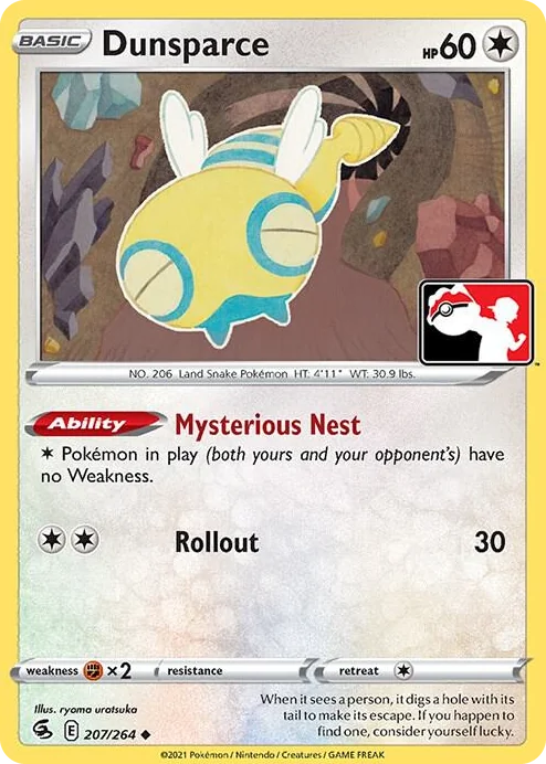 0207 Dunsparce Uncommon Prize Pack Series Cards