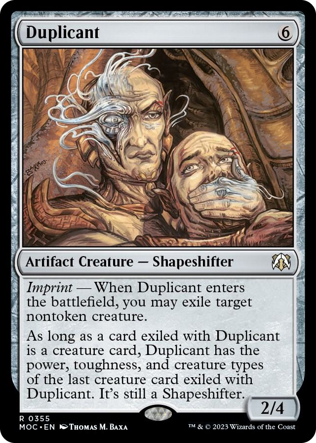 Duplicant #355 R - Commander: March of the Machine Pokemon card