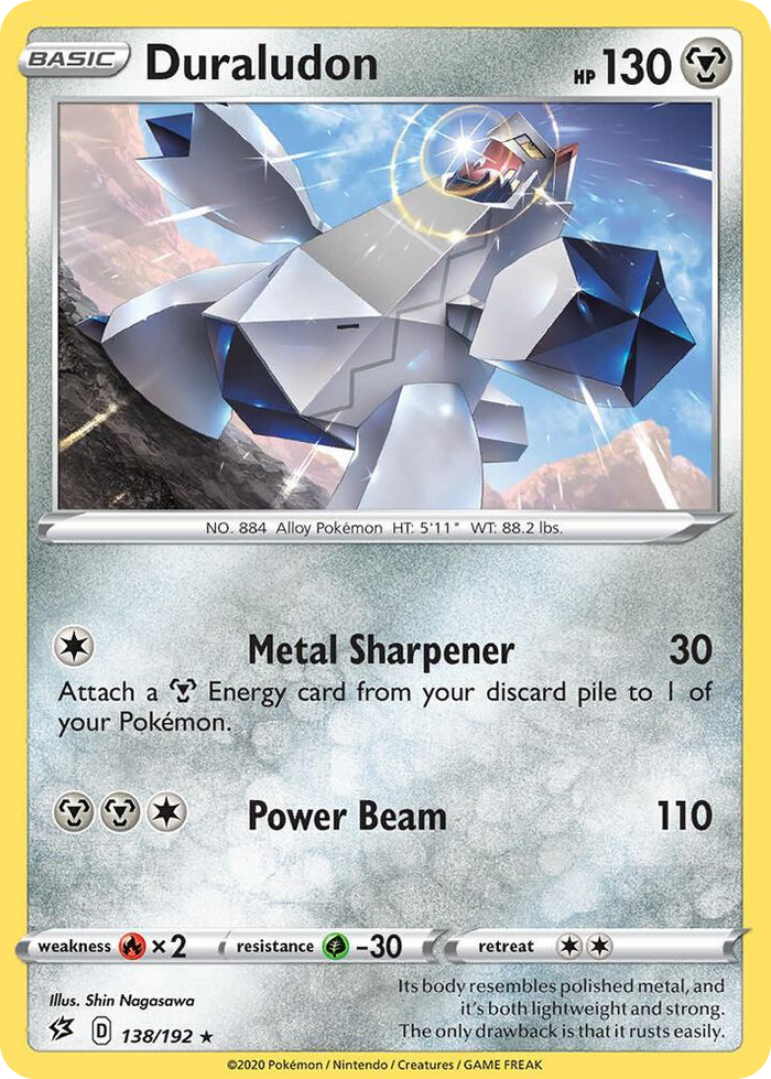 0138 Duraludon - 138/192 (SWSH Rebel Clash) Rare Deck Exclusives