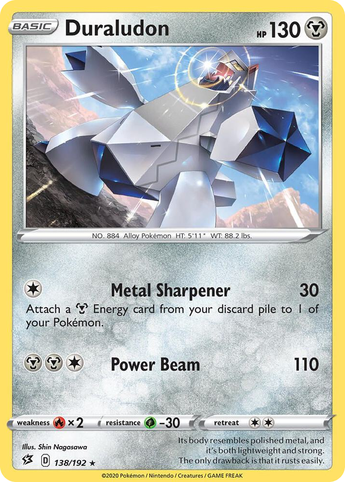 0138 Duraludon - 138/192 (SWSH Rebel Clash) Rare Deck Exclusives