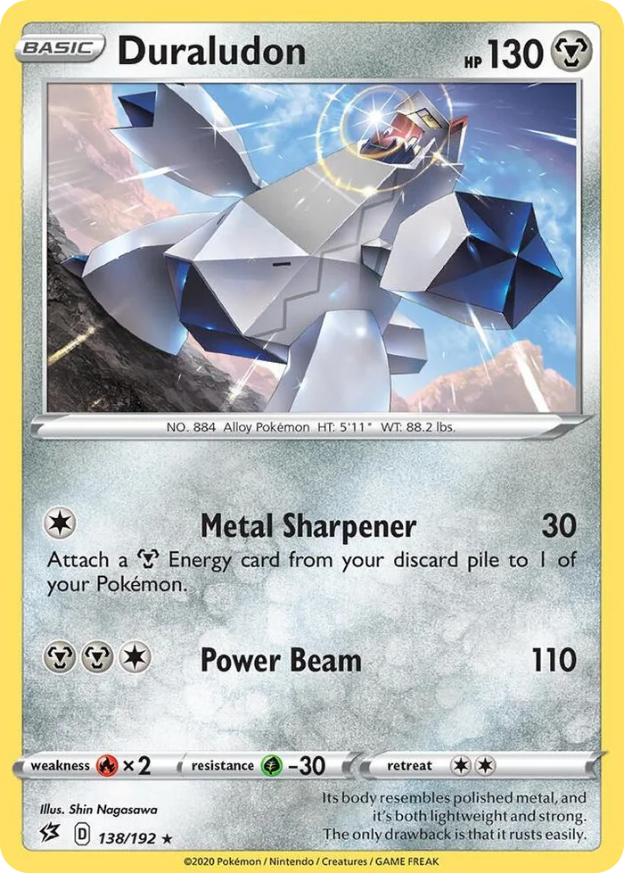 0138 Duraludon - 138/192 (SWSH Rebel Clash) Rare Deck Exclusives