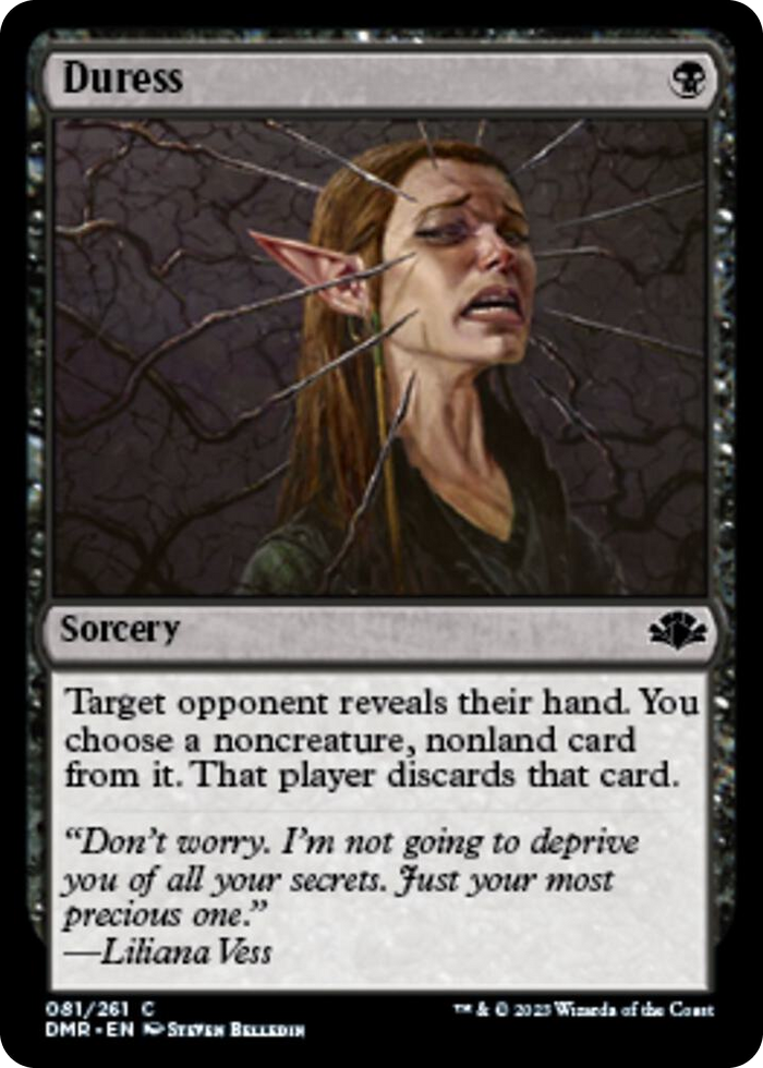 Duress #81 C - Dominaria Remastered Pokemon card