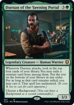 Durnan of the Yawning Portal #657 M - Commander Legends: Battle for Baldur's Gate Pokemon card