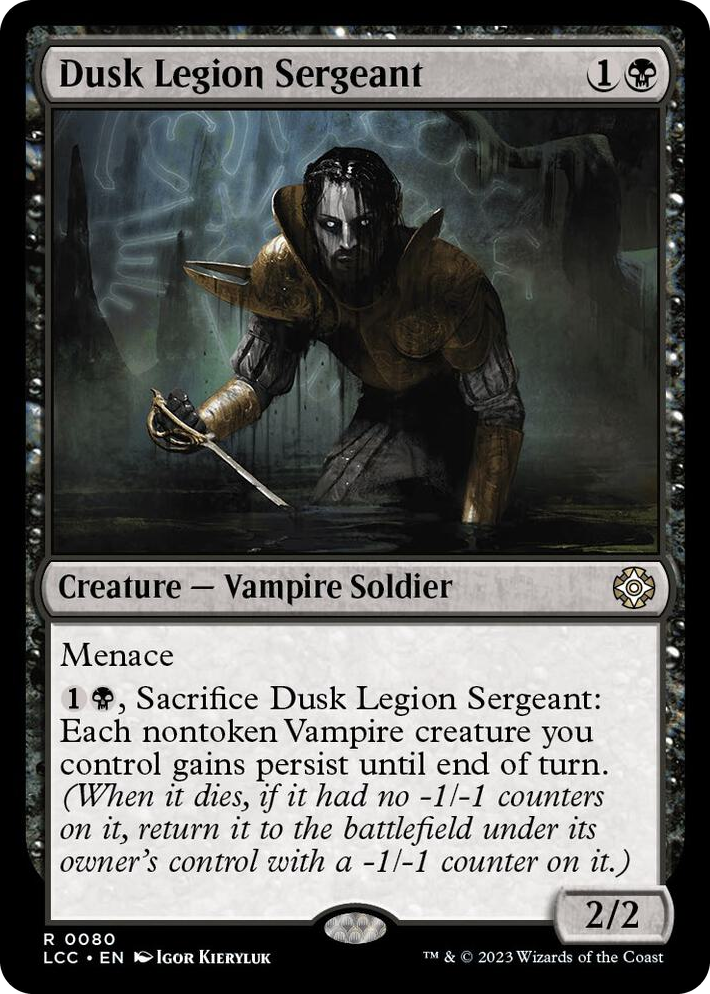 0080 Dusk Legion Sergeant R Commander: The Lost Caverns of Ixalan