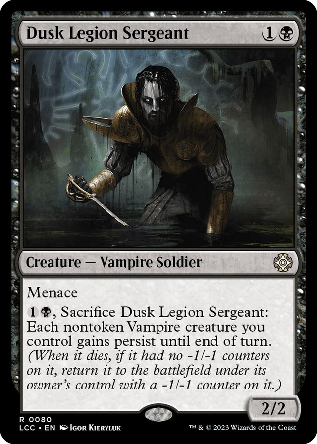 0080 Dusk Legion Sergeant R Commander: The Lost Caverns of Ixalan