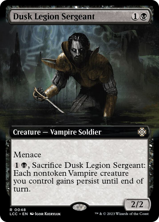 0048 Dusk Legion Sergeant (Extended Art) R Commander: The Lost Caverns of Ixalan