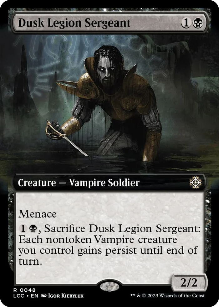 0048 Dusk Legion Sergeant (Extended Art) R Commander: The Lost Caverns of Ixalan
