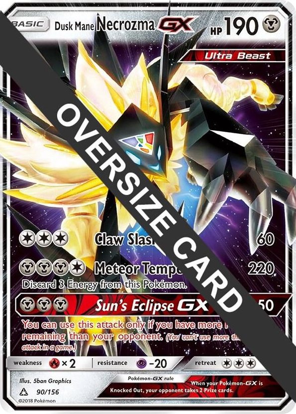 0090 Dusk Mane Necrozma GX Promo Jumbo Cards